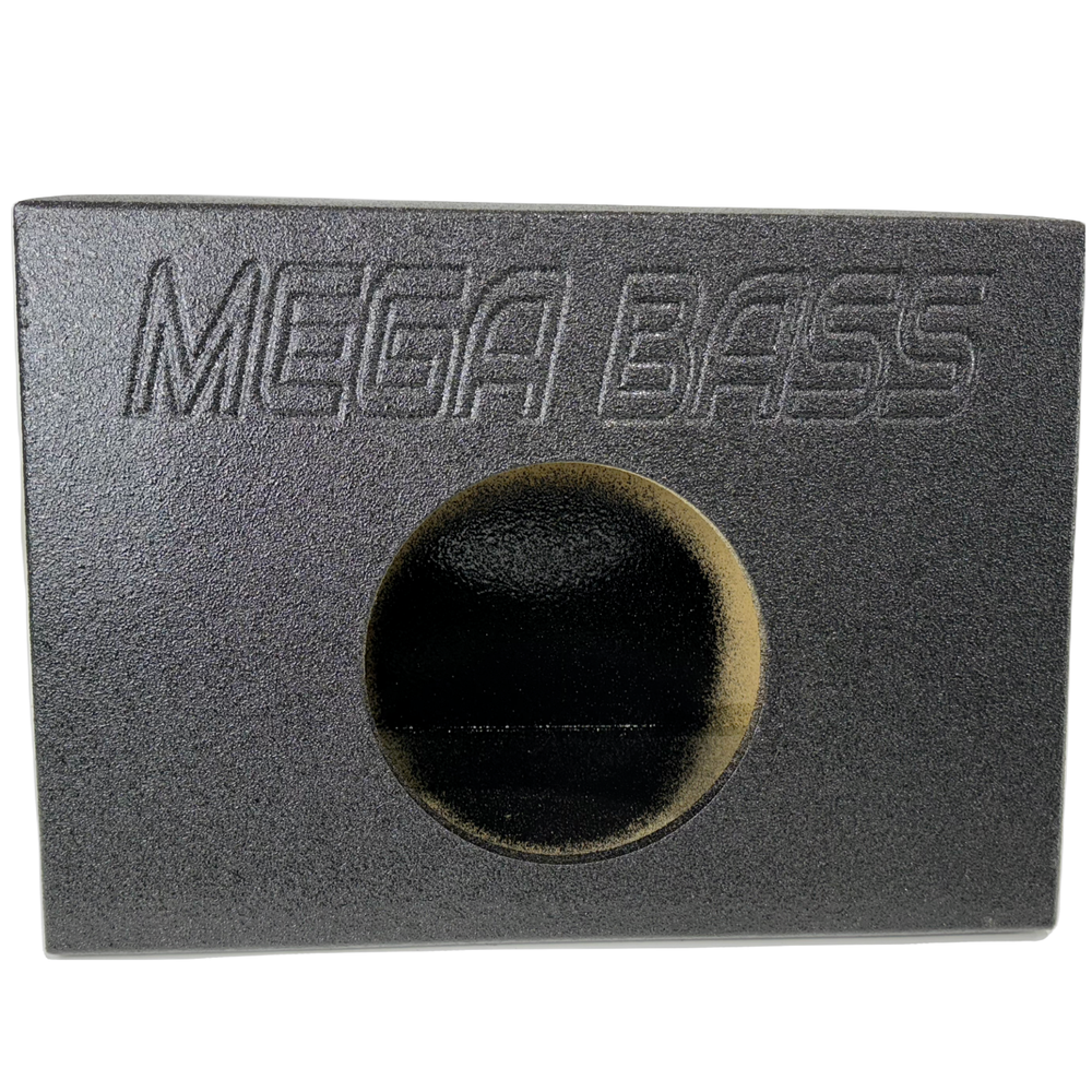 Single 8" Subwoofer Angled Single Cab Under Seat Truck Sub Box Enclosure