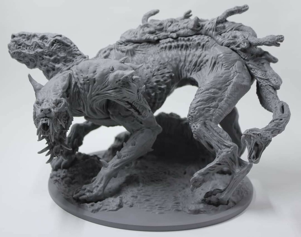 Monster Cerberus Resin Statue Custom Kit