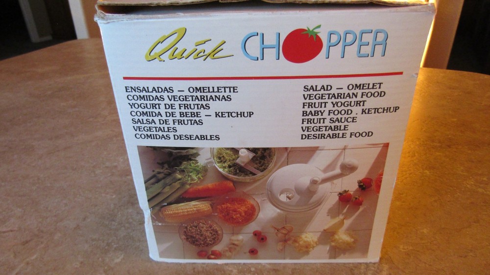 Vintage Quick Chopper -The Super Salsa Machine with Manual