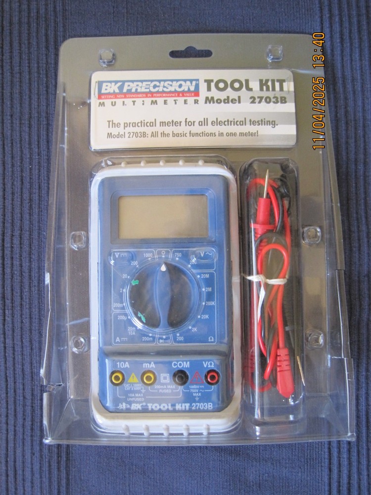 BK Precision Tool Kit Multimeter, Model 2703B