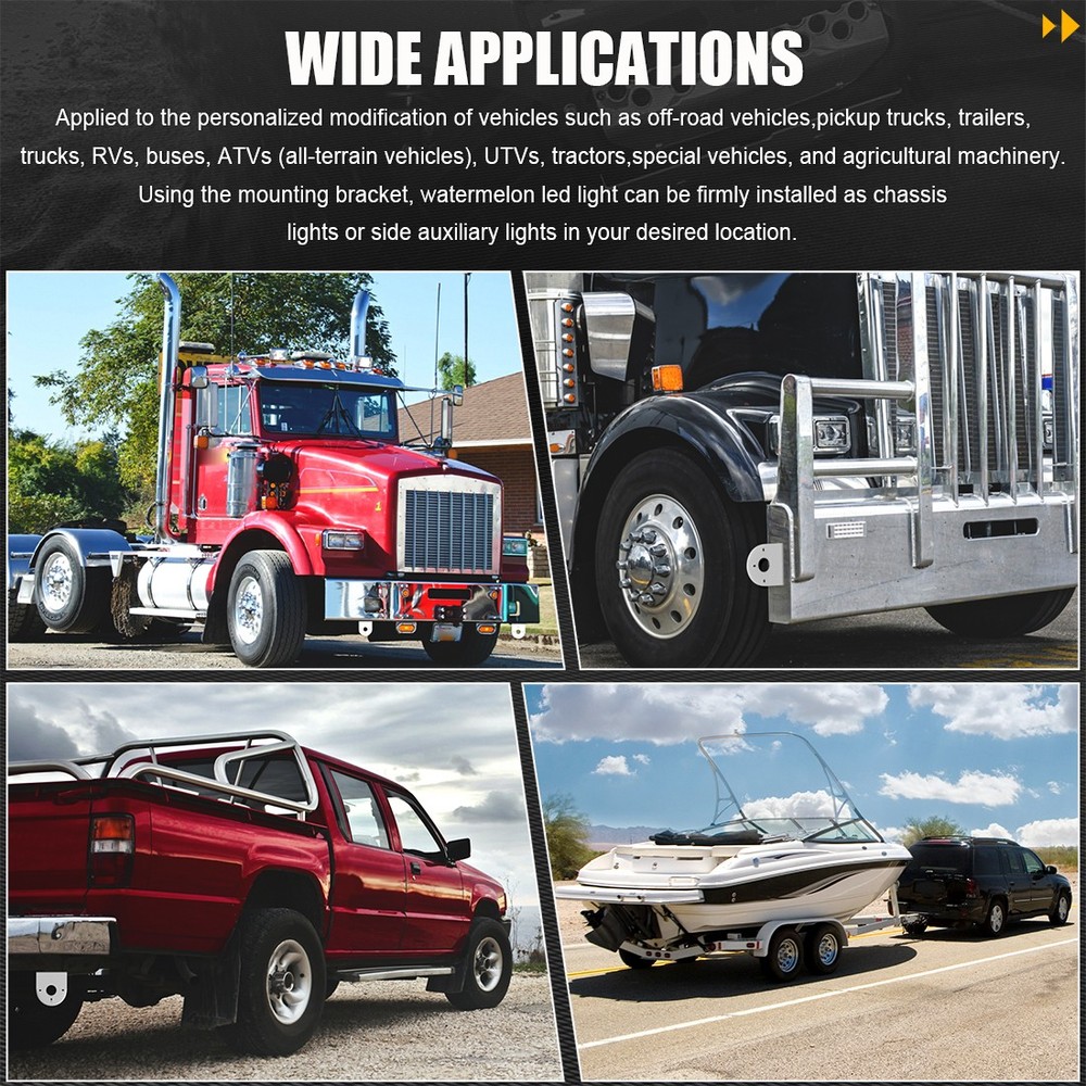 2X Stainless Steel Bracket “L” Shape Mounting for Glass Plastic Watermelon Light