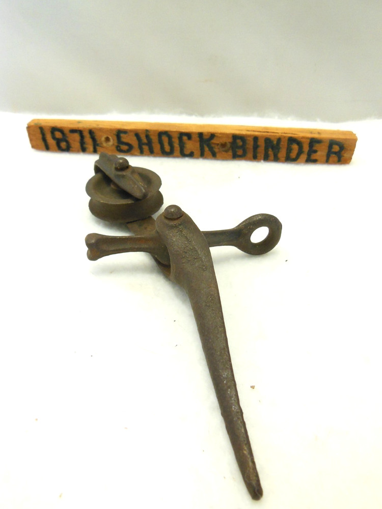 1871 ANTIQUE CAST IRON CORN SHOCK BINDER #2
