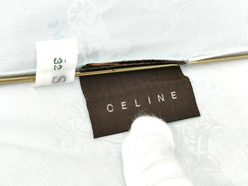 CELINE Folding umbrella Macadam Light Blue umbrella