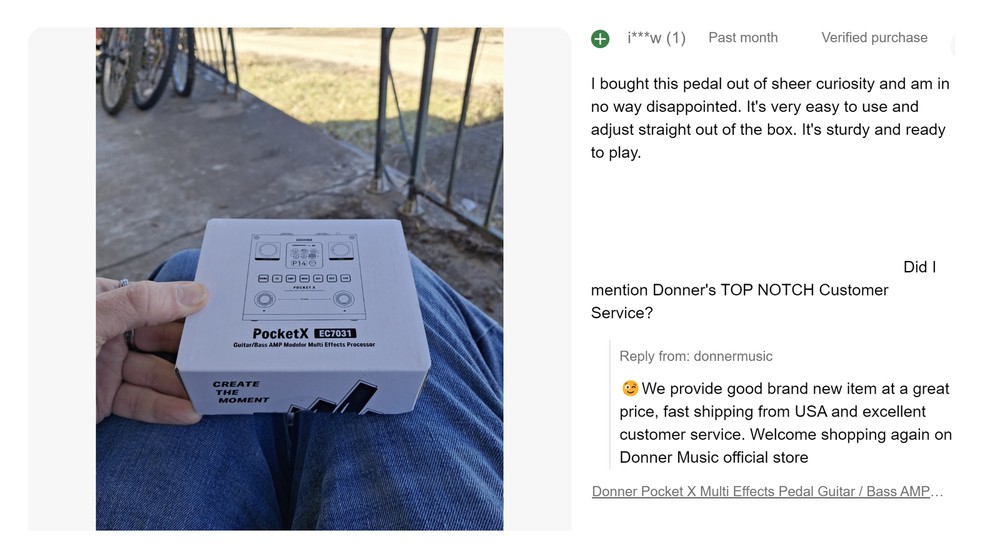 Donner Pocket X Multi Effects Pedal