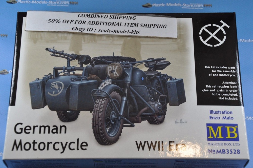 Master Box 3528 - 1/35 - WWII German motorcycle