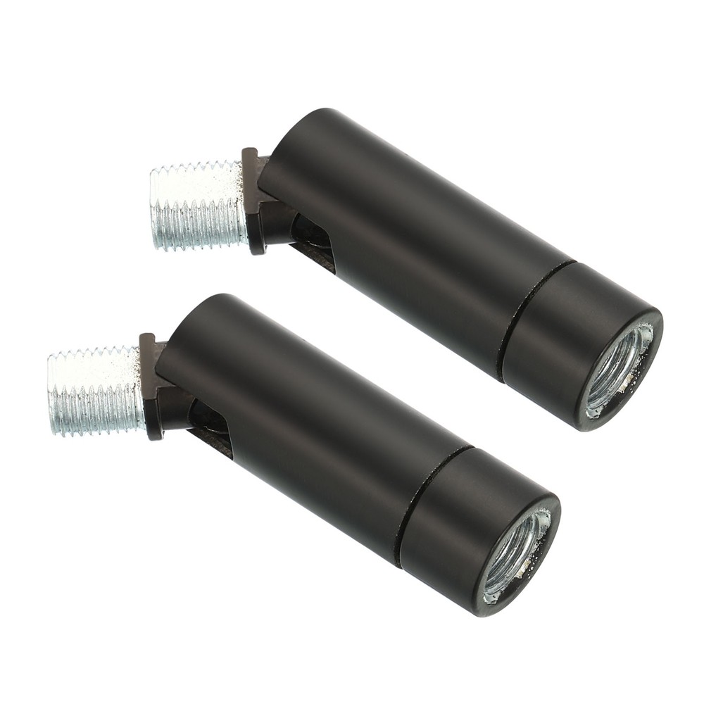 2Pcs 90/350 Degree Sloped Ceiling Light Adapter M10 Thread Black