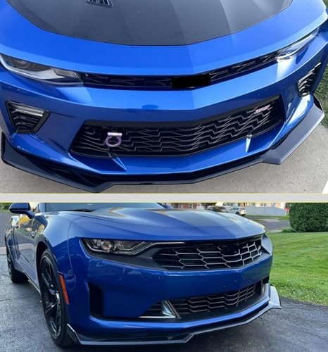 Front Bumper Lip Splitter Spoiler Compatible with 2016-2024 Chevy Gloss Black