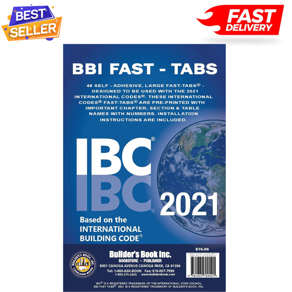 2021 International Building Code (IBC) Fast Tabs