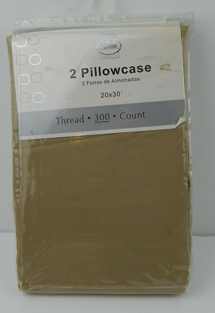 Duck River Pair Pillowcases 300 Thread Count Taupe Standard
