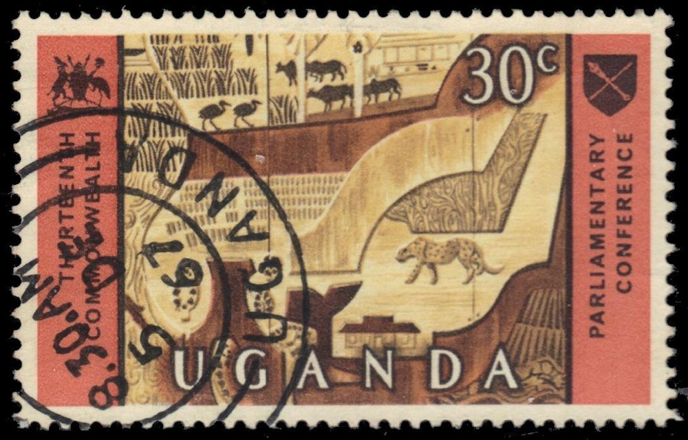 UGANDA 111 (SG127) - Commonwealth Conference "Rock Paintings" (pb37443)