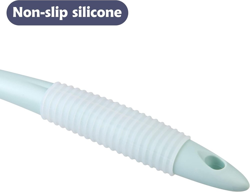 Gentle Exfoliating Back Scrubber - 16.4” Multifunctional Shower Brush with Hook