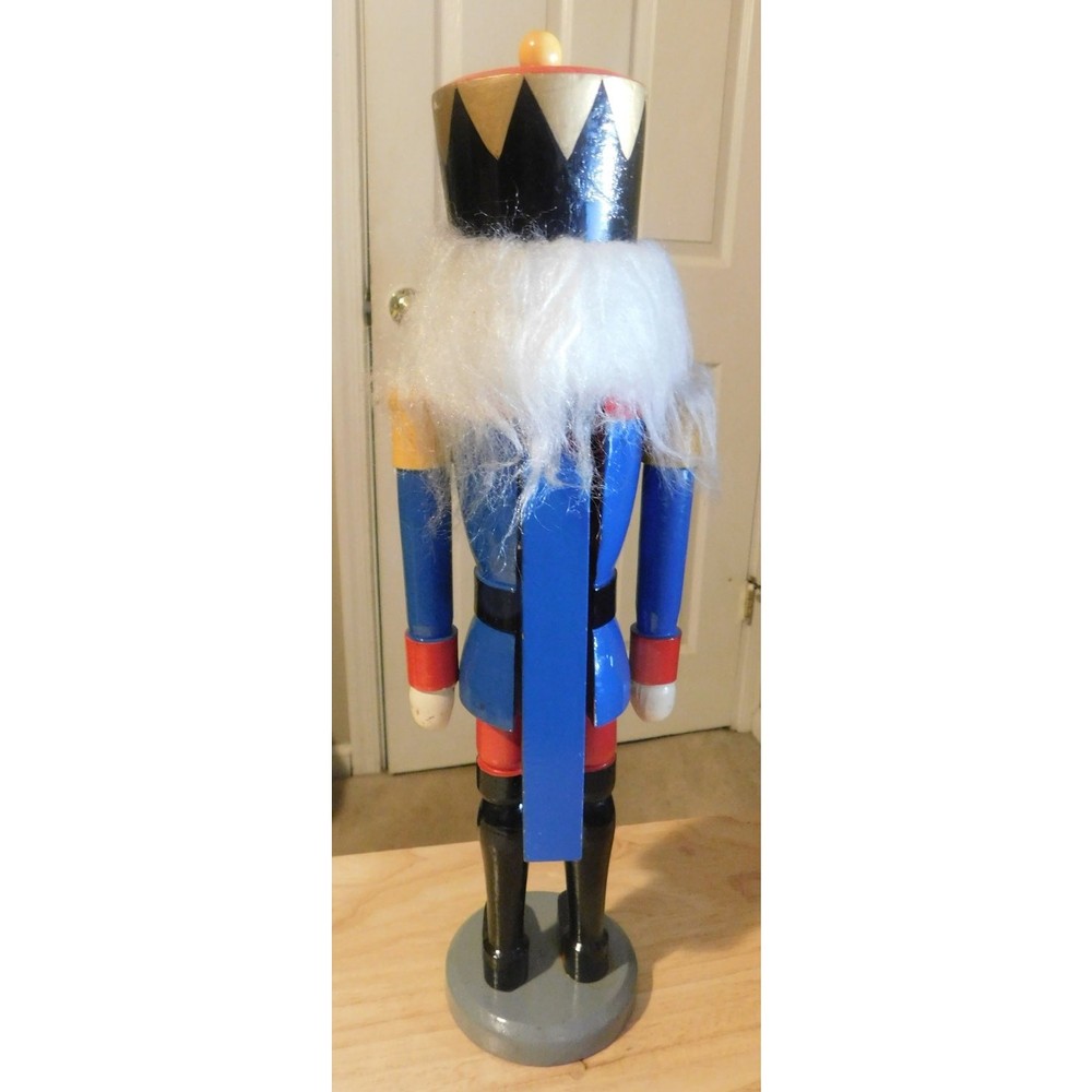 Nutcracker Classic King Eczgelbirge Vintage 13" Blue