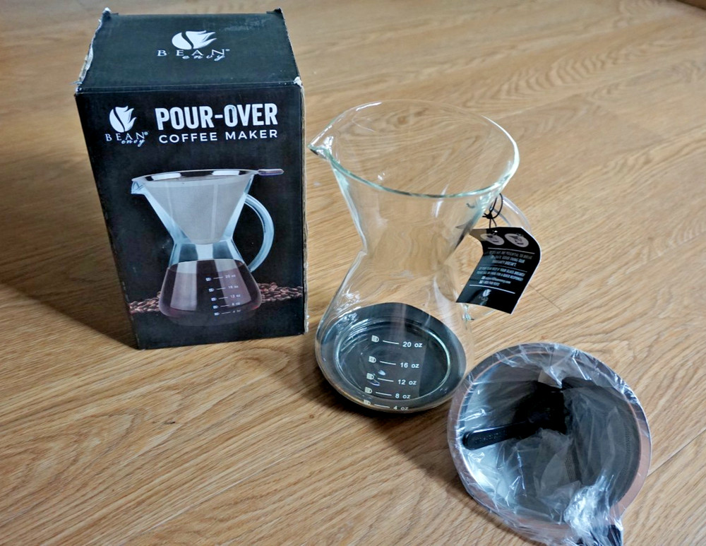 BEAN ENVY POUR-OVER COFFEE MAKER  5cups(20oz.) NEW
