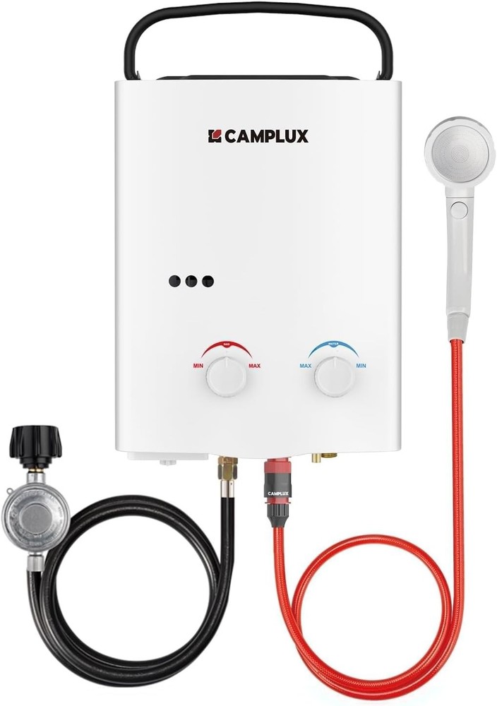 Camplux AY132 White Classic Tankless Instant Portable Propane Water Heater