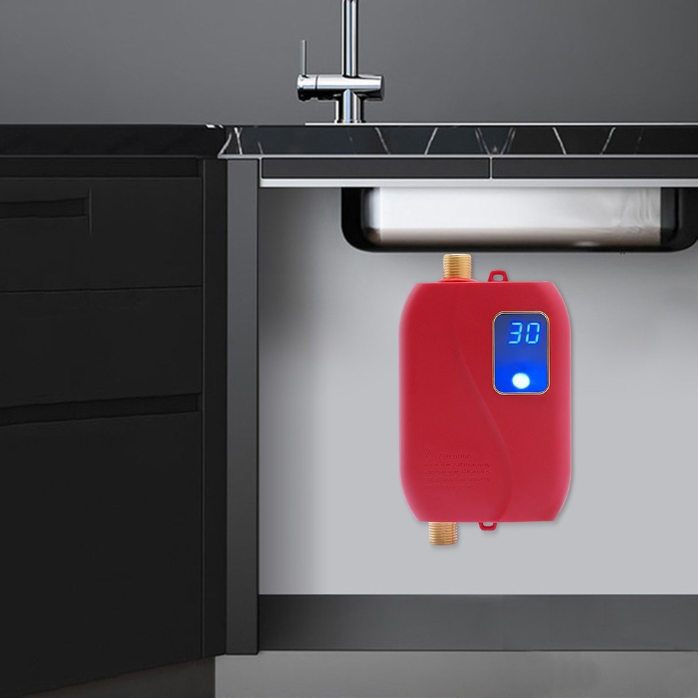 Mini 110v 3000w Electric Hot Water Heater Kitchen Instant Tankless Water Heater