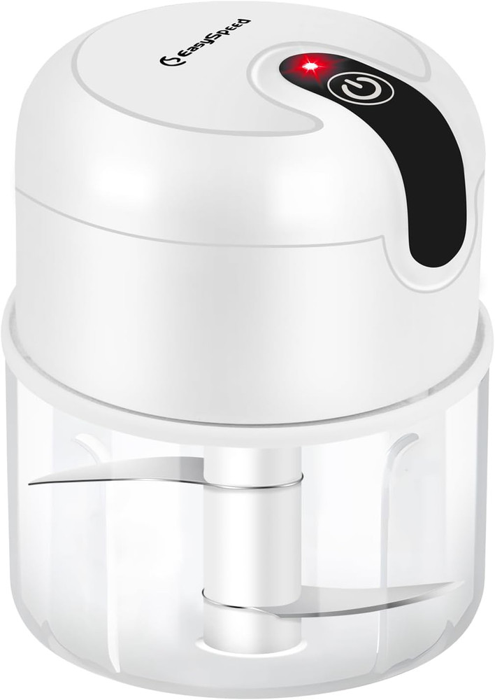 Electric Garlic Chopper 1Cup, Mini USB Charging Wireless Food Processor with 304