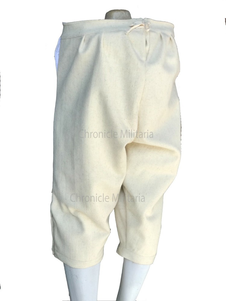 Revolutionary war fall front breeches 18th century breeches colonial