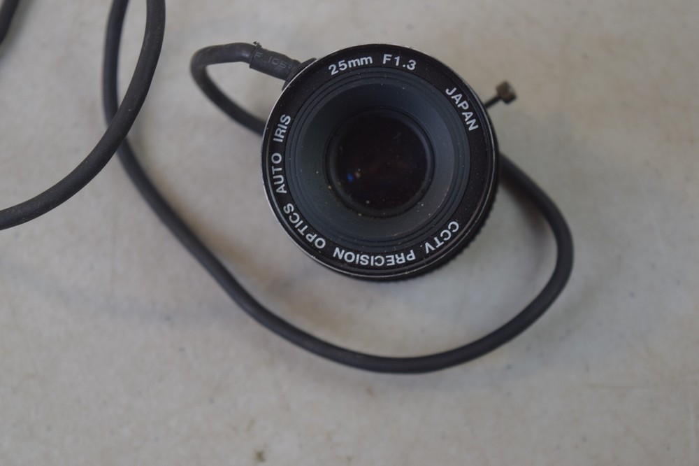 cctv precision optics auto iris 25mm 1.3