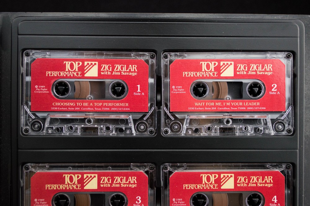 Zig Ziglar Top Performance 6 Cassette Set Case Motivational Educational