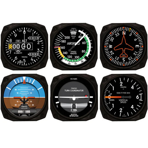 Modern 6-Piece Round Acrylic Coaster Set - Model 9085