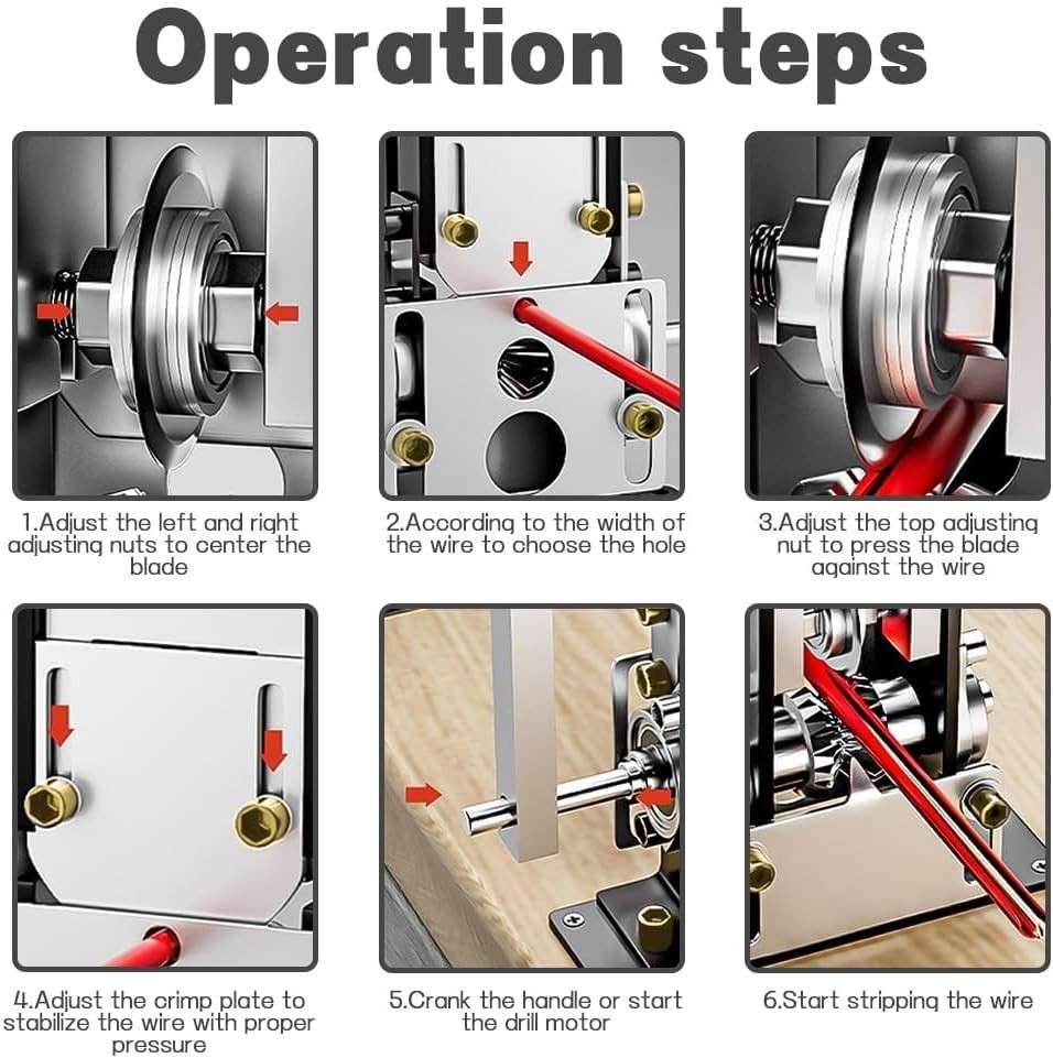 Efficient Automatic Wire Stripper Machine for Cables 1-25mm - Portably Designed