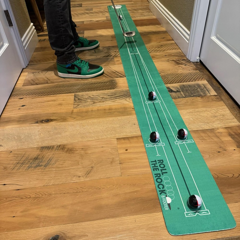 - Roll The Rock Putting Mat - Have Fun Perfecting Stroke, Alignment, Speed Co...