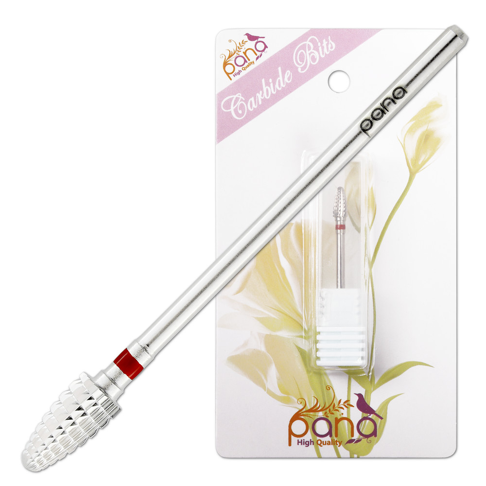 Professional Silver Mini Cone Safety Carbide Nail Drill Bit Fine Grit