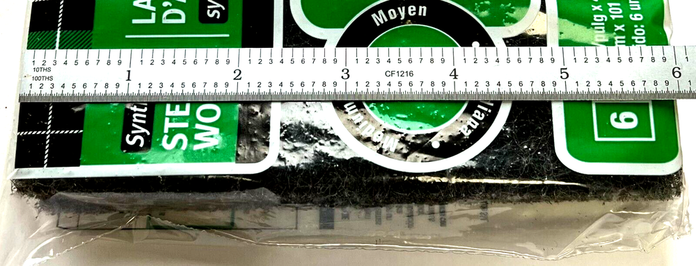 3M STEEL WOOL #2 MEDIUM GRIT PADS - 3M 10116