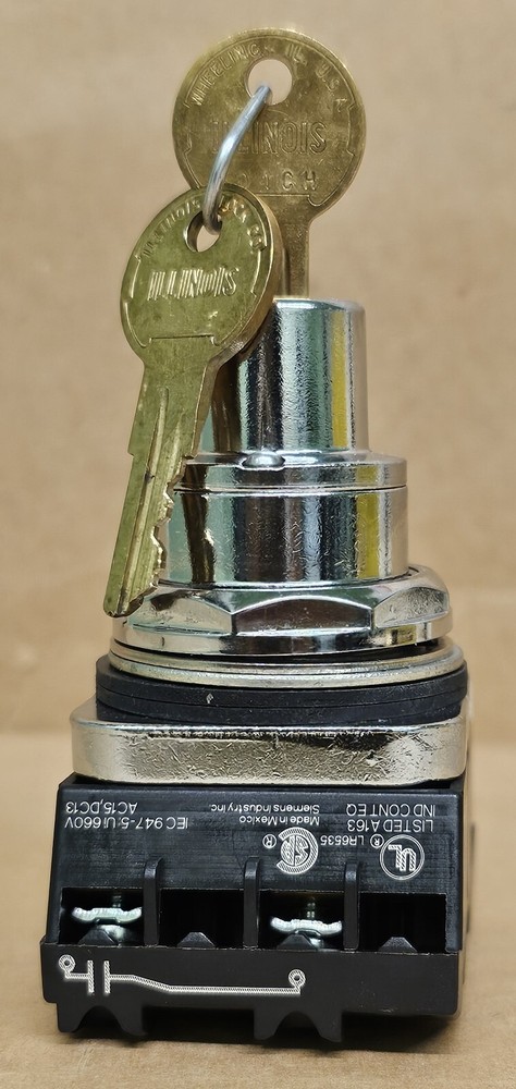 Siemens Key Selector Operator 52SC6BV Spring Return