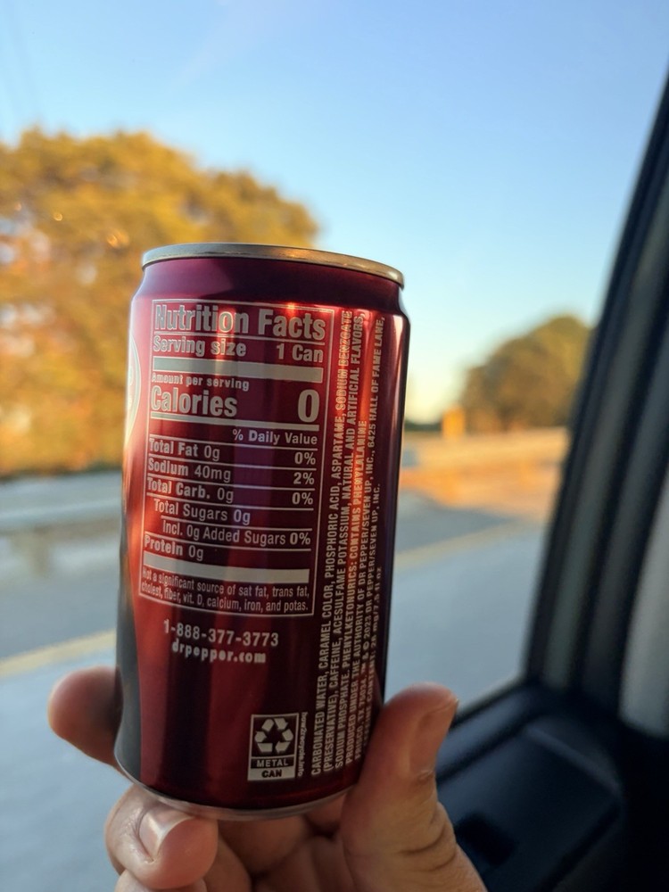 Dr Pepper Zero on a Sunset