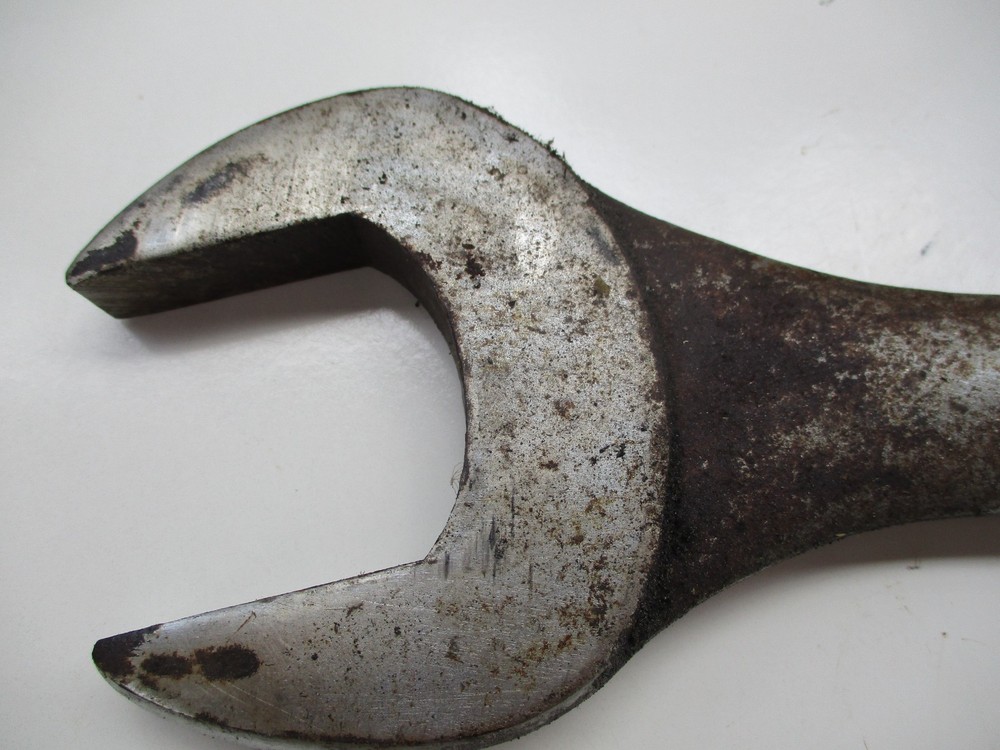 2 Inch Pittsburgh Open Box 12 Point Wrench has some surface rust