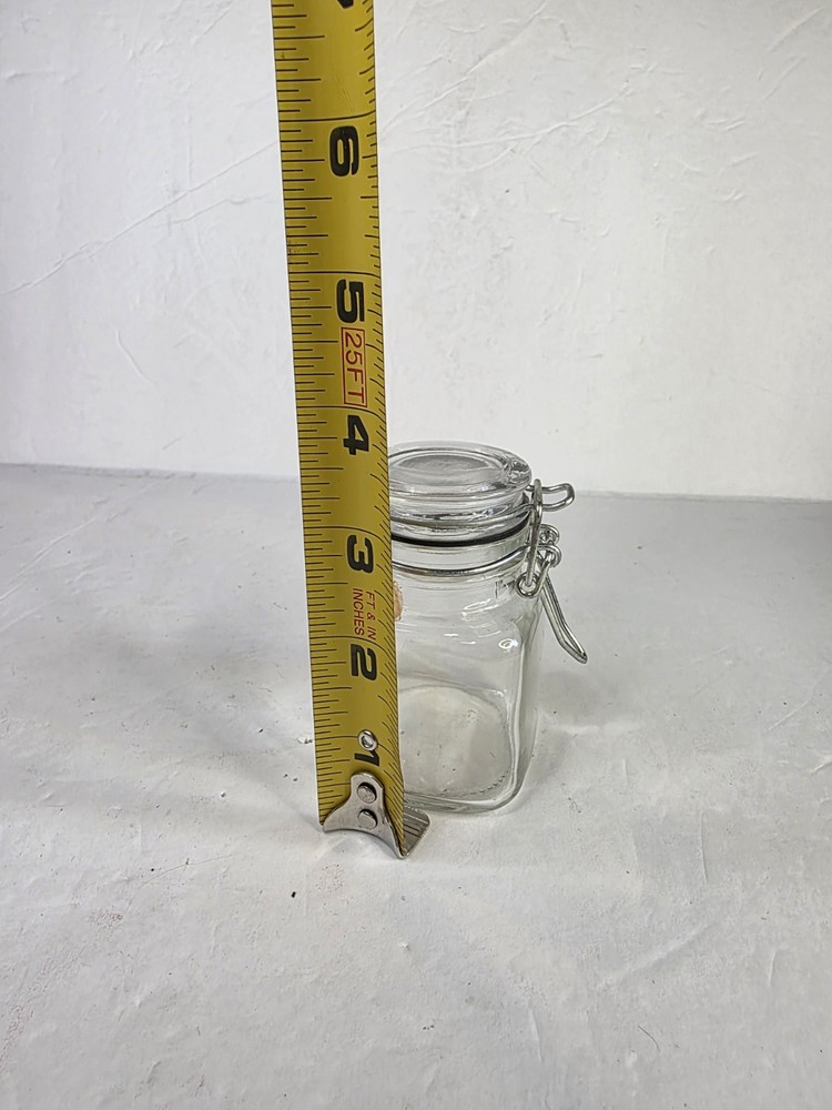 Jars with Wire Clamp Closure Set, 3-Ounce, Assorted, 4-Count