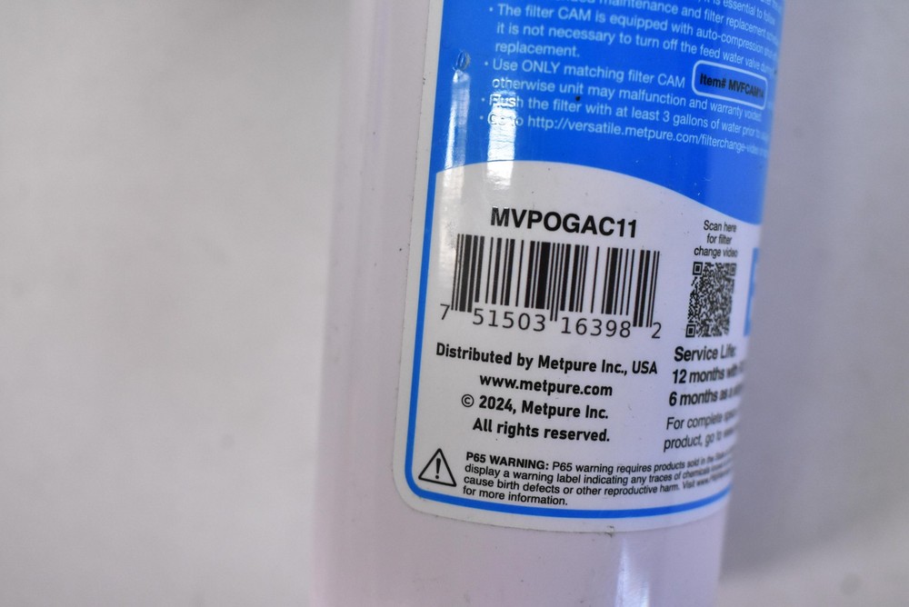 Metpure Versatile Single Blue Quick Twist Filter Replacement Cartridge 2 Pack