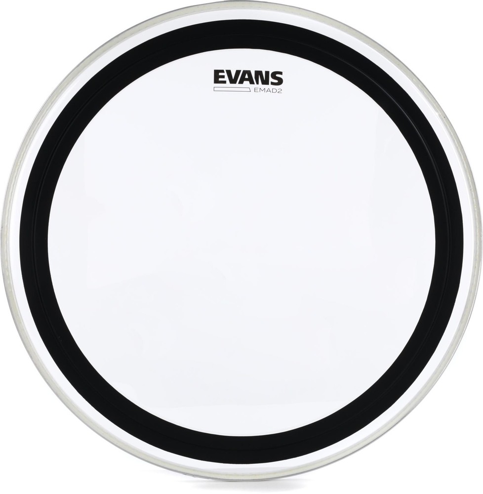 Evans EMAD2 Clear Bass Drumhead - 20 inches (2-pack) Bundle