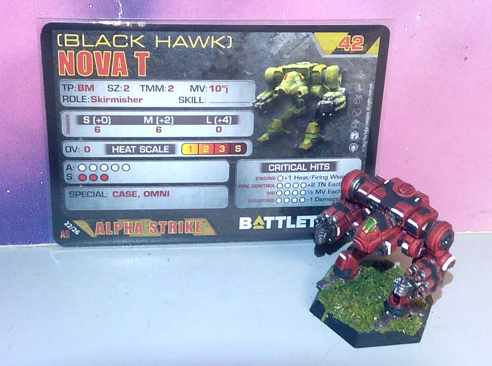BATTLETECH NOVA MECH [HOUSE KURITA] (CATALYST, PLASTIC, PAINTED)