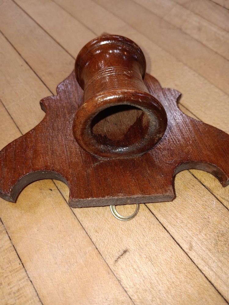 Wood Wall Mount Matchstick Holder Plaque