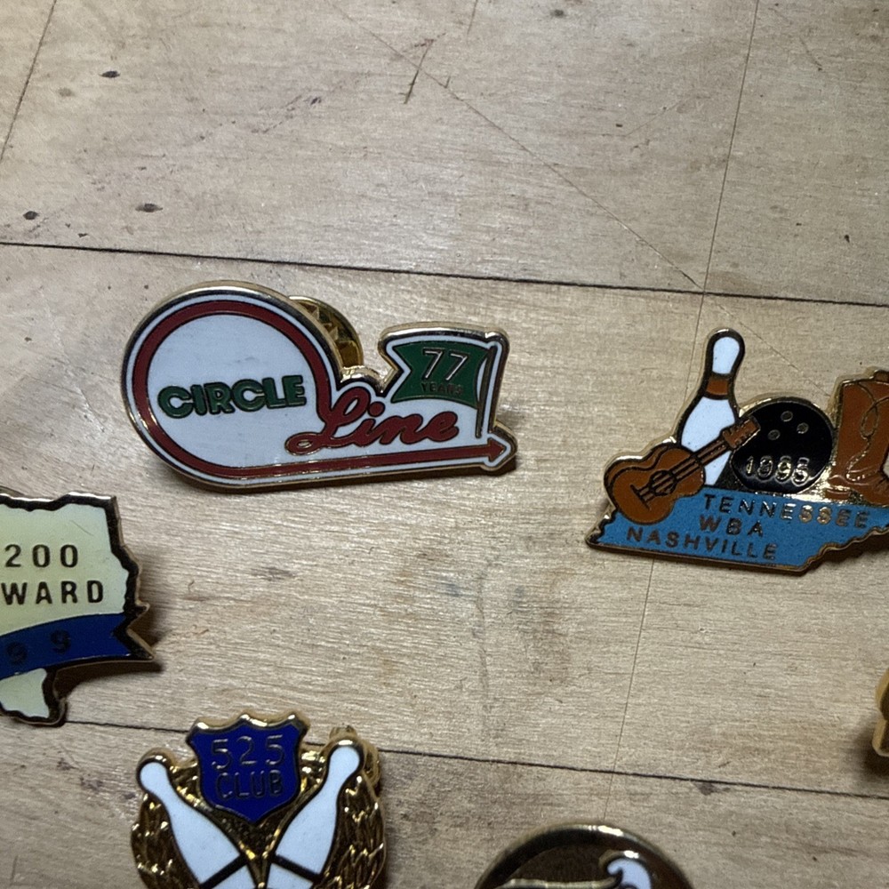 Vintage Bowling Lapel Pin Back Pinback