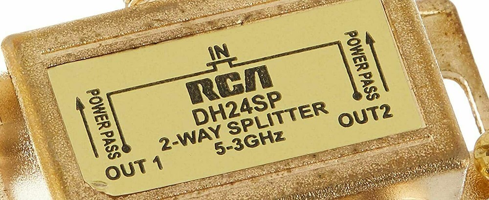 RCA Coaxial Signal Splitter - 2 WAY
