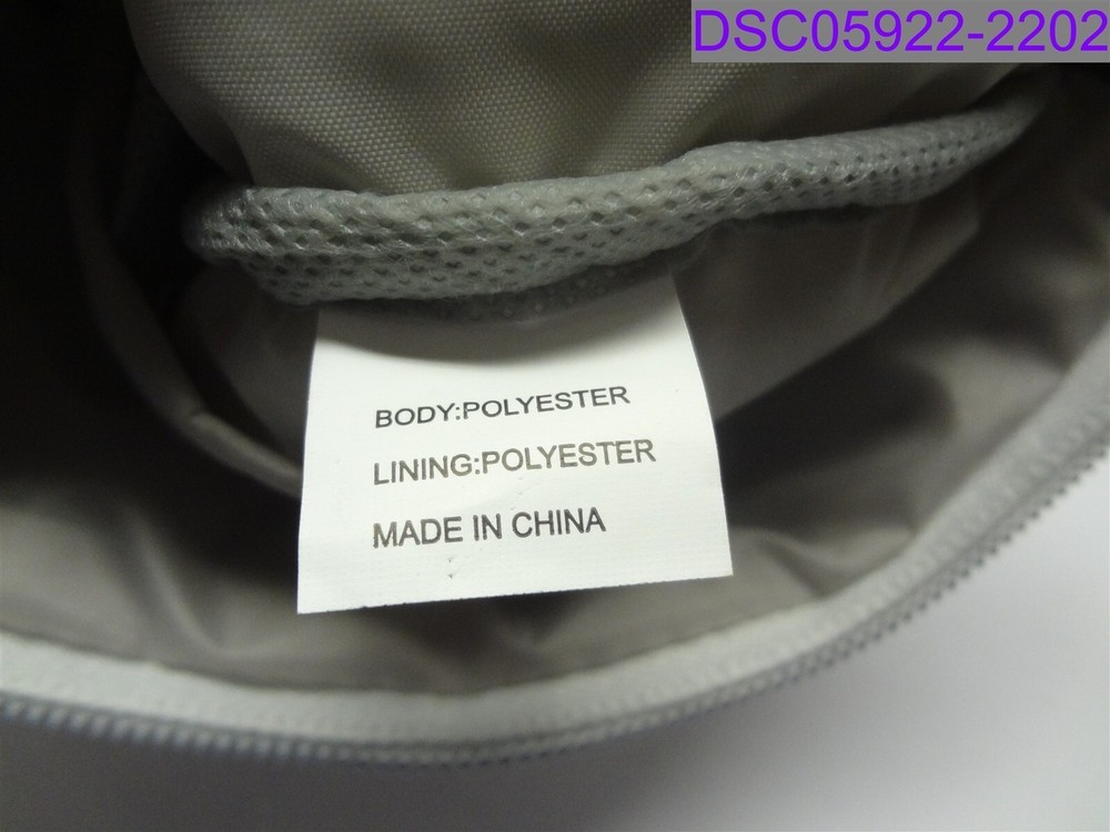 Silver Makeup Bag 9"