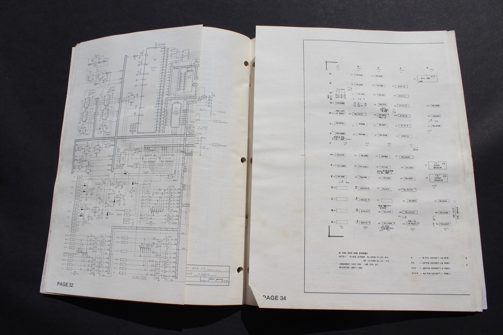 Vtg Arcade Game Owner's Manual / Schematic / Inserts Midway Pac-Man