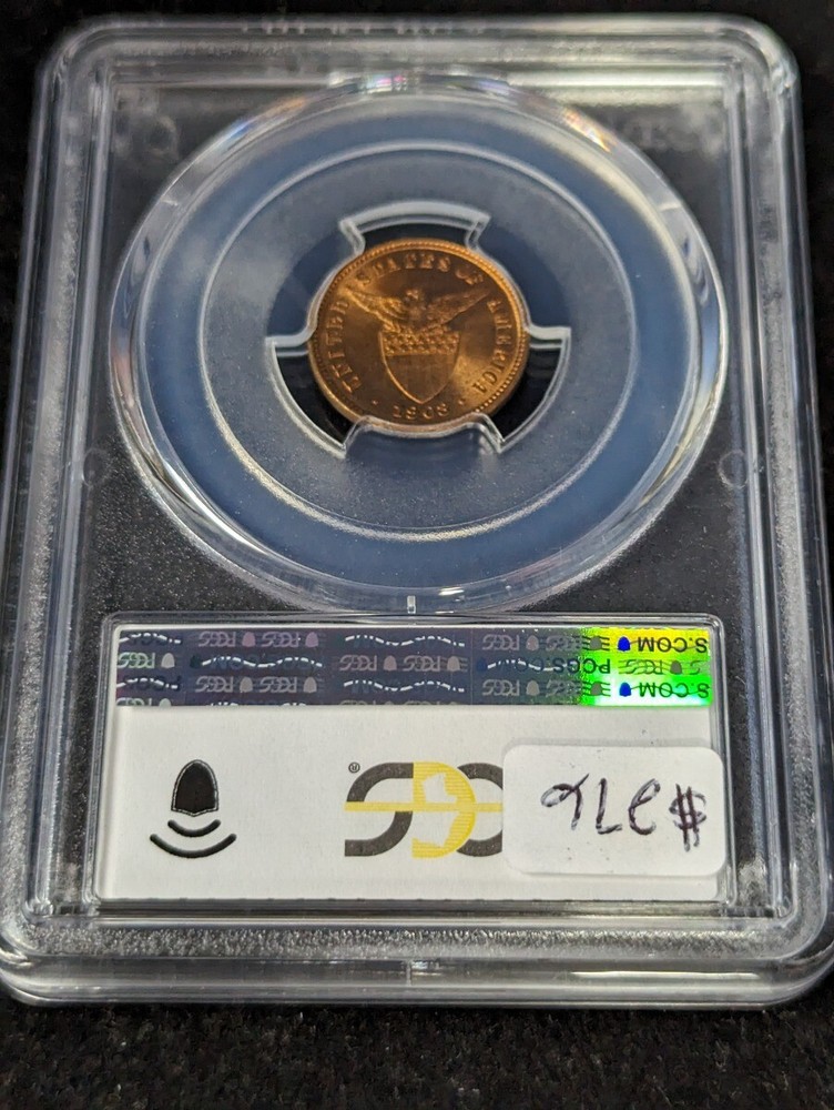 1903 1/2C PCGS MS64RD U.S. Philippines