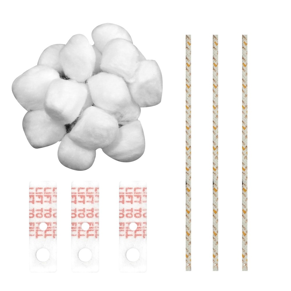 Cotton Wadding Felt Wick Kit for Universal Lighters - Easy to Use