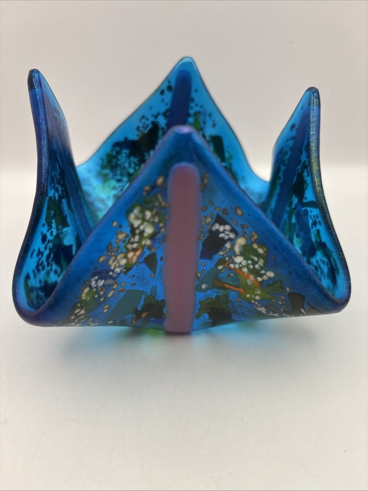 Fused Glass Confetti Candleholder