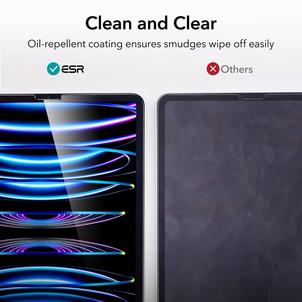2 Pack Screen Protector for iPad Air 5th/4th Generation (2022/2020)，iPad Pro ...