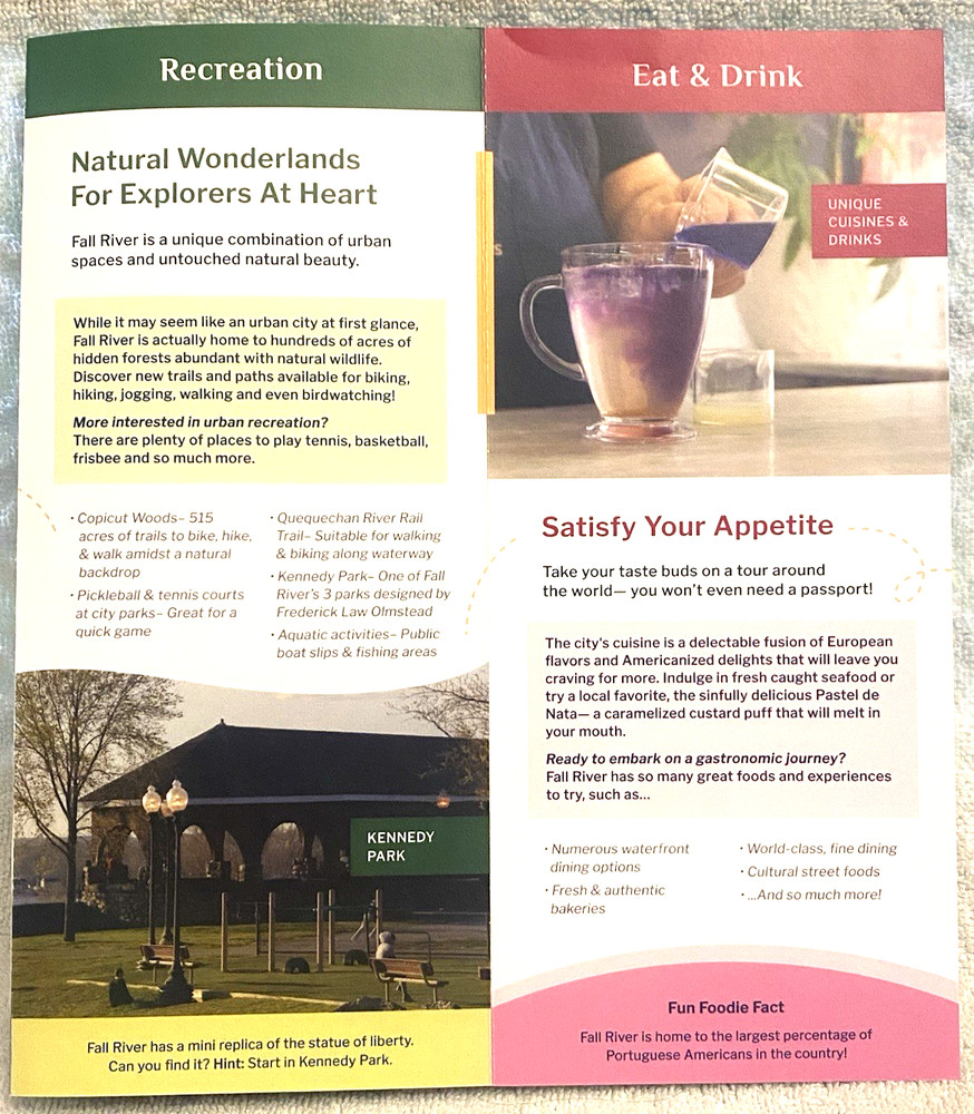 EMBRACE FALL RIVER Brochure *NEW* Fall River MA