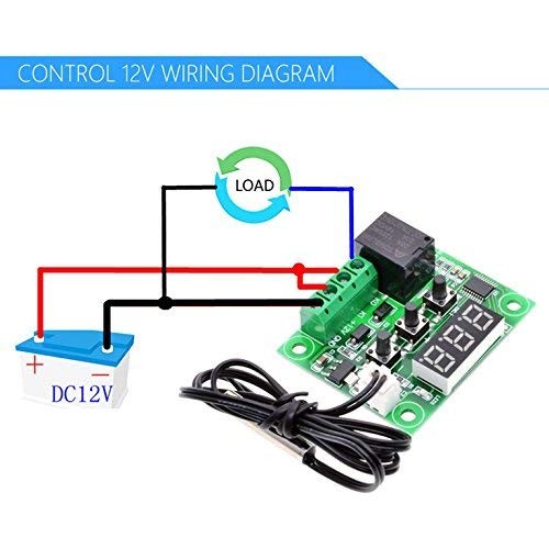 2pcs W1209 12V DC Digital Temperature Controller Board Micro Digital NO Case