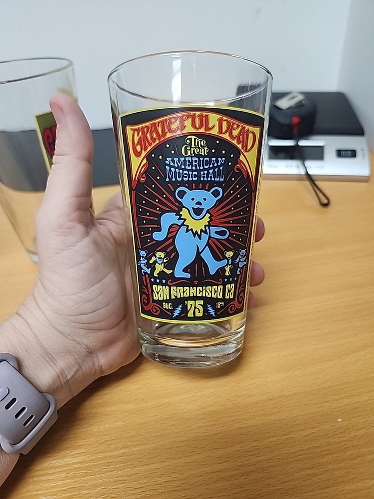 (4) 2019 Grateful Dead Glasses Pint