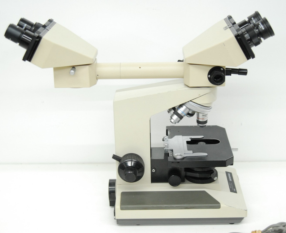 Olympus BH-2 BHUT Dual Viewing Teaching Microscope W/ D Plan Objectives