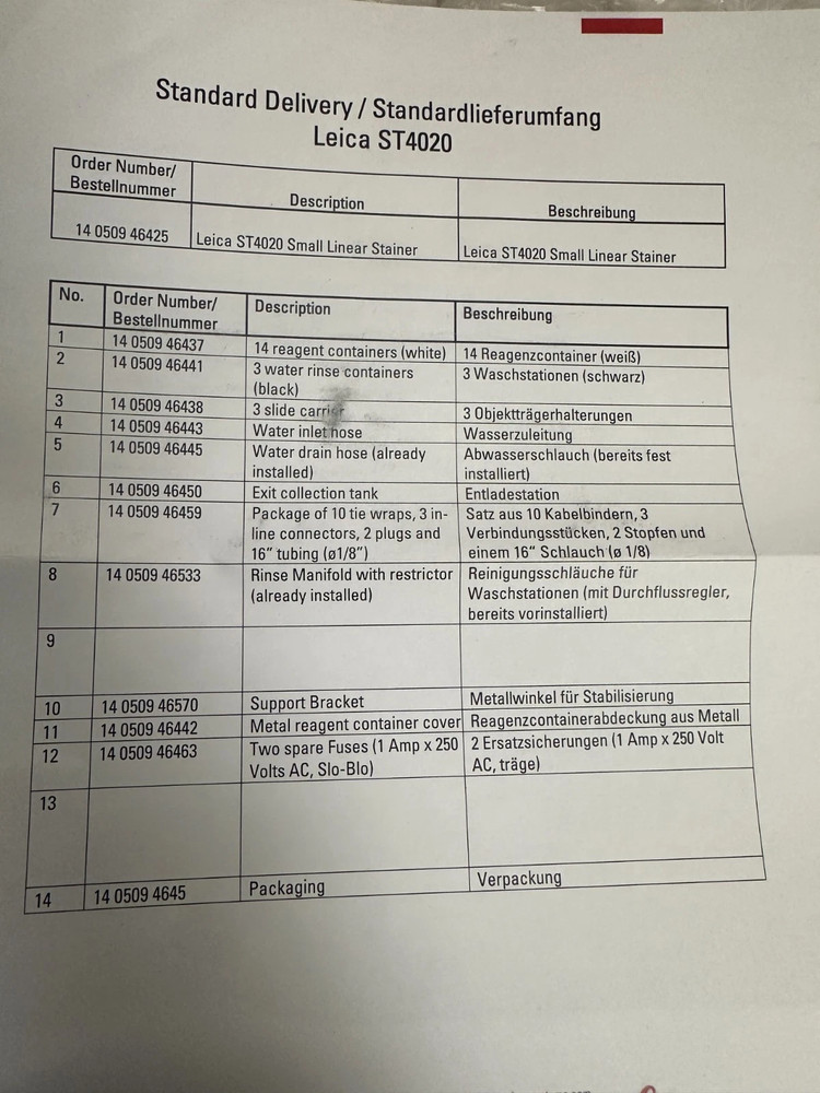 Leica Biosystems ST4020 Slide Stainer – Small Linear Histology Staining System
