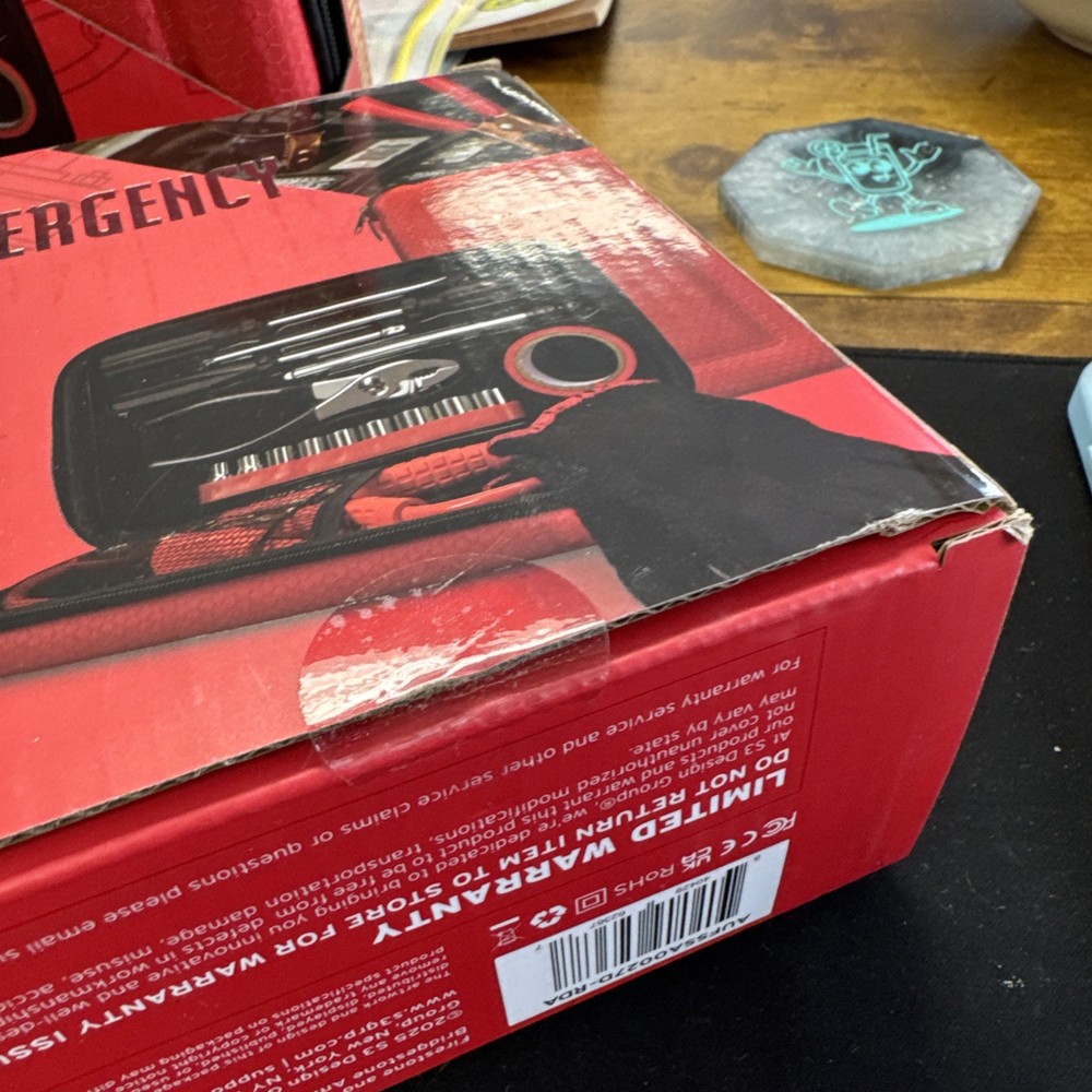 Firestone 30-PC set Roadside Auto Emergency Kit NIB